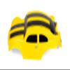 SummitLink Custom Body Yellow Bumblebee Style Compatible for 1/10 Slash 4x4 VXL 2WD Slayer RC Car or Truck (Truck not Included) SSB-BEE-01 view 4