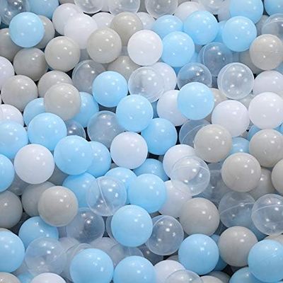 Aprilin Ball Pit Balls Crush Proof Plastic Children's Toy Balls Ocean Balls Small Size 2.15 Inch Phthalate & BPA Free Pack of 100