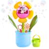 Maxx Bubbles 14" Flower Pot Includes 4oz Bubble Solution, 4 Wands and Watering Can, Botanical Collection, Outdoor Bubble Machine Maker, Great Gift and Decoration for Birthday, Bridal and Shower view 1