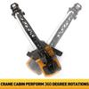 duturpo 1/50 Scale Metal Diecast Crane Truck Toy, Metal Construction Vehicles Crane Machine Model Toy for Boys view 3