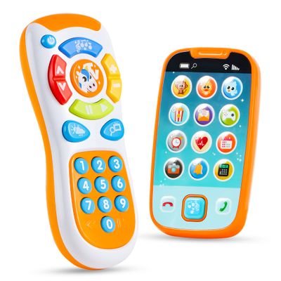JOYIN Smartphone Toys for Baby, Remote Control Baby Phone with Music, Learning Toy, Birthday Gifts for Infants, Kids, Boys and Girls, Easter Basket Stuffers