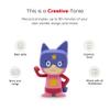 Tonies Superhero Creative Toy Figurine - Record and Upload up to 90 Minutes of Your Own Stories and Songs - Pink/Purple view 4