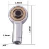 10Pcs ShareGoo Aluminum M2 Tie Rod End Ball Joint Link Ball Head Holder 2mm Steering Linkage Compatible with HSP Tamiya Mini 4WD RC Car Truck Crawler Boat Airplane view 2