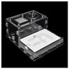 MTFZD Ant Farm Acrylic Ant Nest Habitat Ant Farm Flat Glass Gypsum Insect Cage Pet Anthill Workshop Display Box with Feeding Area Insect Villa for Ant Feeding House view 1