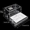 MTFZD Ant Farm Acrylic Ant Nest Habitat Ant Farm Flat Glass Gypsum Insect Cage Pet Anthill Workshop Display Box with Feeding Area Insect Villa for Ant Feeding House view 3