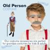 4E's Novelty Fake Gray Stick-on Mustache & Eyebrows - Kids Old Man Costume For Boys, 100 Day of School Costume Accessories for Boys, Old Man Dress Up, Grandpa Costume Accessories Kit view 4