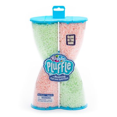 Educational Insights Pluffle Glow-in-The-Dark - Sensory Bin Foam Set, No Mess Alternative to Sand Toys & Slime for Toddlers at Home or in The Classroom, Fun Sensory Table Filler, Gift for Ages 3+