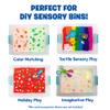 Educational Insights Pluffle Glow-in-The-Dark - Sensory Bin Foam Set, No Mess Alternative to Sand Toys & Slime for Toddlers at Home or in The Classroom, Fun Sensory Table Filler, Gift for Ages 3+ view 4