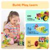 PicassoTiles STEM Learning Toys 250 Piece Building Block Kids Construction Engineering Kit Toy Blocks Children Early Education Playset w/Free IdeaBook, Power Drill, Clickable Ratchet, Age 3+ PTN250 view 4