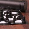 CHUNYAN Chess Set for Adults 51X51Cm-Black and White Aggravated Adult Barreled Portable, Leather Chess, Professional Education Version, Especially for Beginners Training Games view 4
