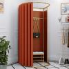 YXYECEIPENO Standing Work Clothes Changing Room Changing Room Camp Toilet Changing Room Dressing Room Curtain Kit and Metal Frame Foldable Simple Dressing Room (15 Colors, Size: 80x200cm) view 1