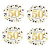 2" Round 50 Pack of Cheers to 50 Years Label Stickers Birthday Party Sticker Labels 50th Birthday Party Favor Stickers 50th Birthday Party Decoration view 1
