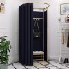 YXYECEIPENO Standing Work Clothes Changing Room Changing Room Camp Toilet Changing Room Dressing Room Curtain Kit and Metal Frame Foldable Simple Dressing Room (15 Colors, Size: 80x200cm) view 1