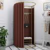 YXYECEIPENO Standing Work Clothes Changing Room Changing Room Camp Toilet Changing Room Dressing Room Curtain Kit and Metal Frame Foldable Simple Dressing Room (15 Colors, Size: 80x200cm) view 1