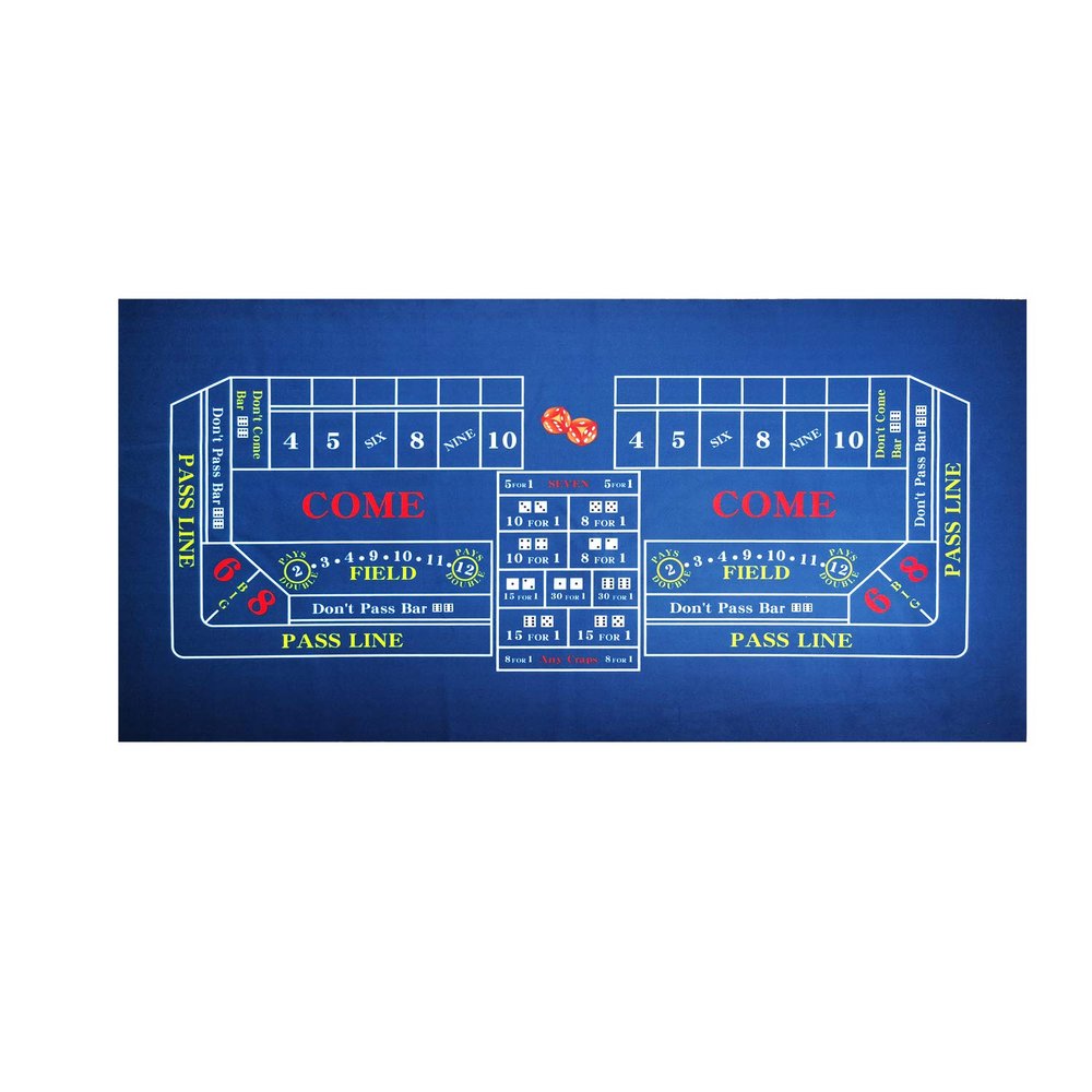 BALIKEN Tabletop Casino Felt 36"x72" for Craps Casino Table Top Felt Layout Mat