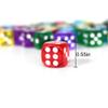 50 of Pack 14MM 6 Sided Dice Set Translucent Colors Dice, with Black Pouch for Board Game view 2