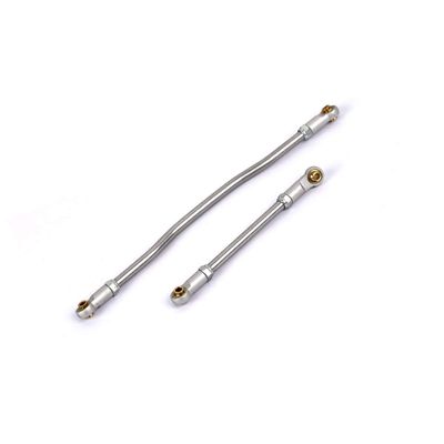 Aluminum Steering Links Kit for Axial Capra 1.9 UTB RC Crawler Upgrade (Silver)