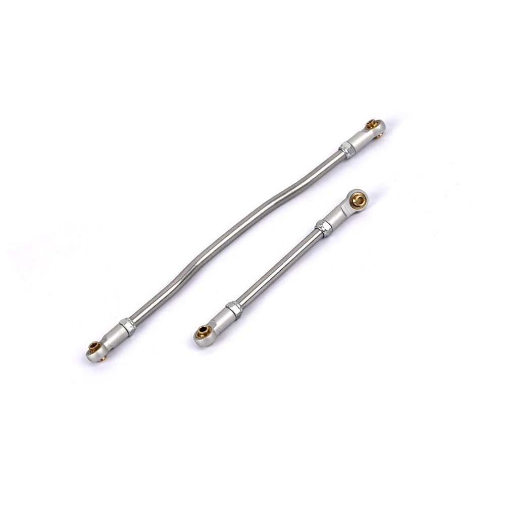 Aluminum Steering Links Kit for Axial Capra 1.9 UTB RC Crawler Upgrade (Silver)