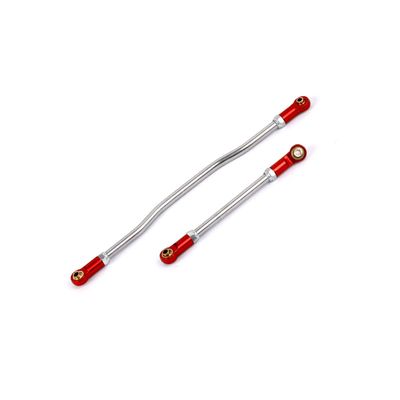 Aluminum Steering Links Kit for Axial Capra 1.9 UTB RC Crawler Upgrade (Red)