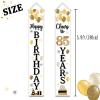 LASKYER Happy 85th Birthday Decorations,85th Gold Balloon Birthday Theme Door Hanging Banner Sign - Cheers to 85 Years Old Bday Party Supplies. view 2
