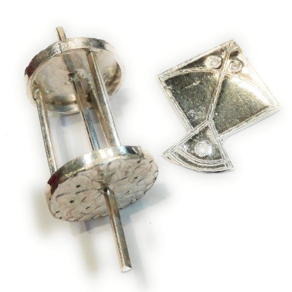 Shree Jewellers Pure Silver Kite/patang & charki/firki {Small}