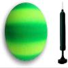 Toys+ 8.5 Inch Playground Balls Red, Blue, Green, Yellow and Rainbow! (1 Ball, GreenstripePump) view 1