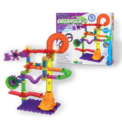 The Learning Journey: Techno Gears Marble Mania - Catapult 3.0 (80+ pcs) - Marble Run for Kids Ages 6-12 Years - Award Winning Toys