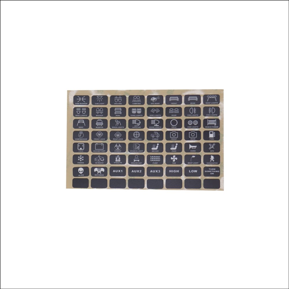 Voswitch JL300 / JL800 / JL120 Button Stickers