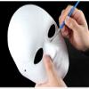 Lynkaye White Plain Masks,16 pcs DIY Unpainted Masquerade Masks Craft Mardi Gras Dance Cosplay Party Mask Costume (8 male+ 8 famal) view 3