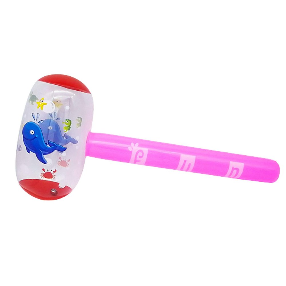 BARMI Cartoon Printing Luminescent Inflatable Air Hammer Children Kids Toy with Bell,Perfect Child Intellectual Toy Gift Set B