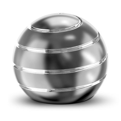Kryfa Desk Fidget Toy, Kinetic Desk Toy Ball, Desk Fidgets for Office for Adults, Fidgets for Kids 8-12 (1.54", Grey)