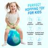 U&C Planet Hopper Ball 18 inches Bouncy Ball with Handle for Kids Age 3-6 Hoppity Hop Sit and Bounce Jumping Hopping with Pump and Gift Box Great Gift for Birthday Christmas, Clouds view 4