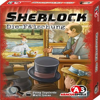 ABACUSSPIELE 48213 Sherlock The Fake, Crime Card Game, Silver