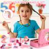 Kids Makeup Kit for Girl, Washable Make Up Set Girl Toys, Real Girls Makeup Kit, Princess Children Toddler Make Up Set with Cosmetic Case Christmas Birthday Gift for Girls Age 4 5 6 7 8 Year Old view 3