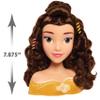 Disney Princess Belle Styling Head, Brown Hair, 10 Piece Pretend Play Set, Beauty and the Beast, Officially Licensed Kids Toys for Ages 3 Up by Just Play view 3