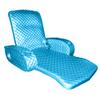 TRC Recreation Super Soft Adjustable Pool Recliner Float Portable Comfortable Chair Lounger with Cup Holders for Swimming Pool Essentials, Marina Blue view 1
