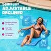 TRC Recreation Super Soft Adjustable Pool Recliner Float Portable Comfortable Chair Lounger with Cup Holders for Swimming Pool Essentials, Marina Blue view 4