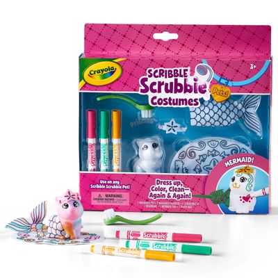 Crayola Scribble Scrubbie Mermaid Costume Playset, Toy for Kids, Gift