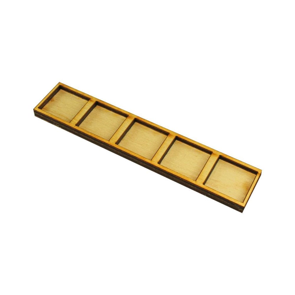 LITKO Formation Trays | Compatible with Oathmark | Infantry | Rank & File | Skirmish (20mm Square Bases, 5x1)
