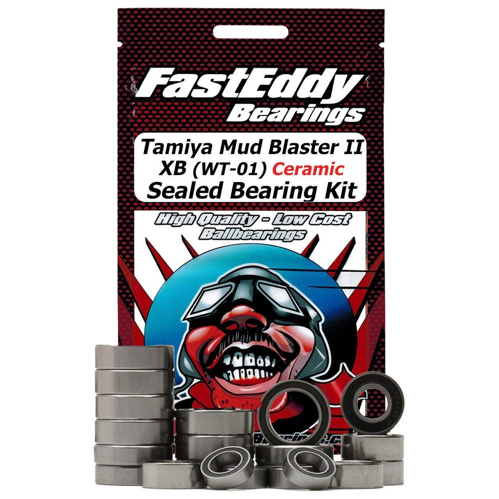 FastEddy Bearings Compatible with Tamiya Mud Blaster II XB (WT-01) Ceramic Sealed Bearing Kit