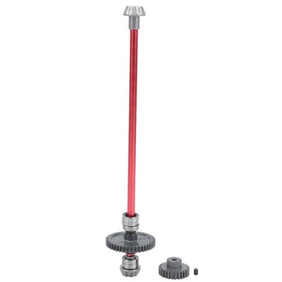 RC Car Drive Shaft - Metal Center Shaft for WLtoys 144001, 1:14 Scale RC Car (Front & Rear Drive Shaft Set) - Includes RC Motor Gear