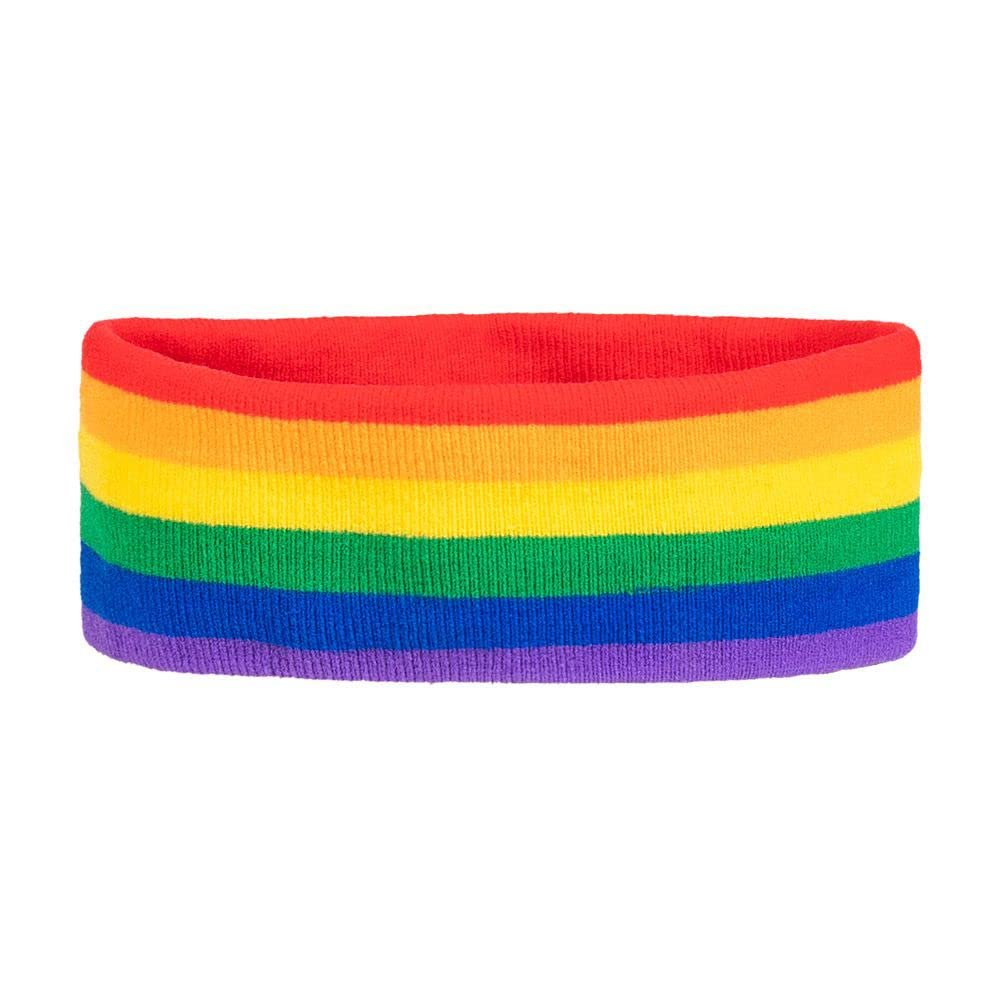 Boland 10203988 Stirnband Regenbogen Rainbow Headband, Multicoloured, standard size