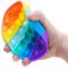 Toyland Push Bubble Pop Bubble 'Pop It' Sensory Fidget Toy  Many Choices (Rainbow Round) view 3
