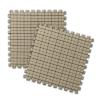 KXMYT Soft Play Mats for Children, EVA Interlocking Puzzle Foam Non-Slip Floor Mat with Edges, Thick 1 cm Cotton Linen Plaid Surface, for Bedroom/Study/Bay Window/Dormitory,Brown,24 view 1