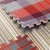 KXMYT Soft Play Mats for Children, EVA Interlocking Puzzle Foam Non-Slip Floor Mat with Edges, Thick 1 cm Cotton Linen Plaid Surface, for Bedroom/Study/Bay Window/Dormitory,Brown,24 view 4