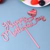 10pcs Happy Mothers Day Cake Toppers Acrylic Cake Picks for Mothers Day Birthday Cake Decoration - Rose Gold view 4