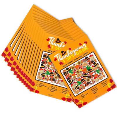 Fun Express Thanksgiving I SPY Game - Toys - 24 Pieces