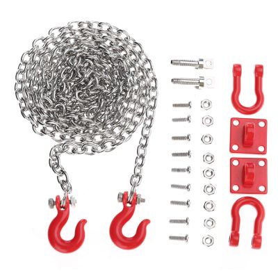 Crisis 1/10 Scale RC Tow Hook, RC Tow Chain Tow Chain, Trailer Chain Parts for RC Cars Crawler Car