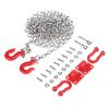 Crisis 1/10 Scale RC Tow Hook, RC Tow Chain Tow Chain, Trailer Chain Parts for RC Cars Crawler Car view 2