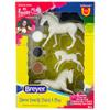 Breyer Horses Stablemates Horse Family Paint Set | 3 Horse Set | 1:32 Scale | Horse Toy | Model #4239, White view 1